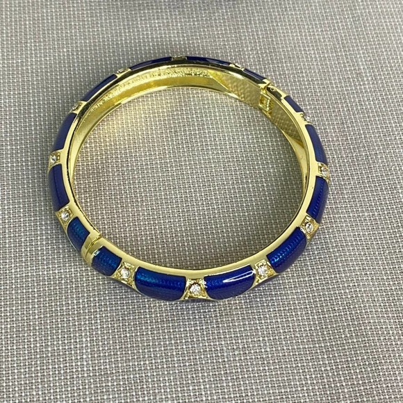 JTF Jewelry - JTF gold/blue crystal‎ bracelet